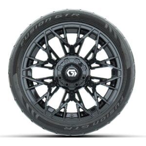 Set of (4) 14 in GTW® Stellar Black Wheels with 205/40-R14 Fusion GTR Street Tires - Image 3