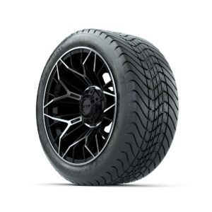 Set of (4) 14 in GTW® Stellar Machined & Black Wheels with 225/30-14 Mamba Street Tire - Image 3
