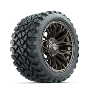 Set of (4) 14 in GTW® Stellar Matte Bronze Wheels with 23x10-R14 Nomad All-Terrain Tires - Image 3