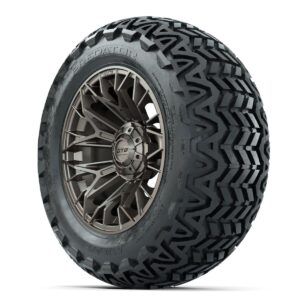 Set of (4) 14 in GTW® Stellar Matte Bronze Wheels with 23x10-14 Predator All-Terrain Tires - Image 3