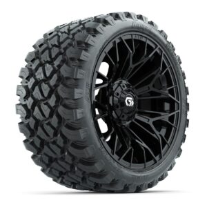 Set of (4) 15 in GTW® Stellar Black Wheels with 23x10-R15 Nomad All-Terrain Tires - Image 3
