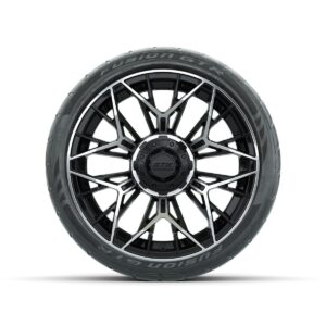 Set of (4) 15 in GTW® Stellar Machined & Black Wheels with 215/40-R15 Fusion GTR Street Tire - Image 3