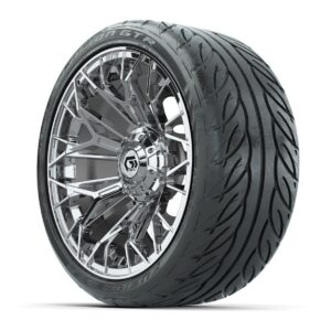 Set of (4) 15 in GTW® Stellar Chrome Wheels with 215/40-R15 Fusion GTR Street Tires - Image 3