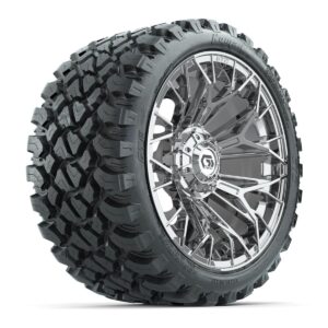 Set of (4) 15 in GTW® Stellar Chrome Wheels with 23x10-R15 Nomad All-Terrain Tires - Image 2