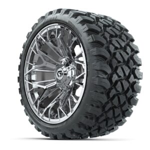 Set of (4) 15 in GTW® Stellar Chrome Wheels with 23x10-R15 Nomad All-Terrain Tires - Image 3