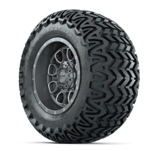GTW Volt Gunmetal/Machined 12 in Wheels with 23x10.5-12 Predator All Terrain Tires – Full Set - Image 3