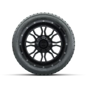 Set of (4) 14 in GTW® Volt Machined & Black Wheels with 225/30-14 Mamba Street Tire - Image 3