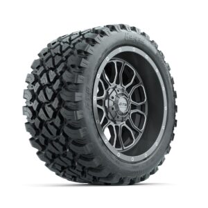 GTW Volt Gunmetal/Machined 14 in Wheels with 23x10-R14 Nomad All Terrain Tires - Full Set - Image 3