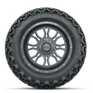 GTW Volt Gunmetal/Machined 14 in Wheels with 23x10-14 Predator All-Terrain Tires – Full Set - Image 2