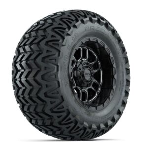 Set of (4) 12 in GTW® Titan Machined & Black Wheels with 23x10.5-12 Predator All-Terrain Tires - Image 3
