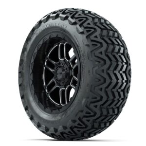 Set of (4) 14 in GTW® Titan Machined & Black Wheels with 23x10-14 Predator All-Terrain Tires - Image 2