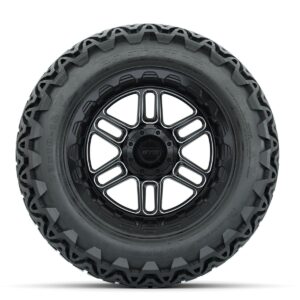 Set of (4) 14 in GTW® Titan Machined & Black Wheels with 23x10-14 Predator All-Terrain Tires - Image 3