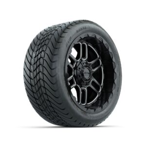 Set of (4) 14 in GTW® Titan Machined & Black Wheels with 225/30-14 Mamba Street Tire - Image 2