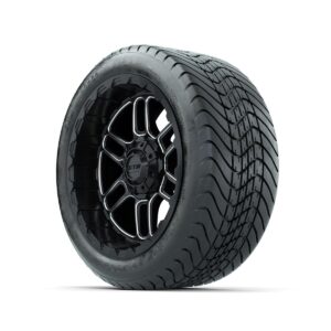 Set of (4) 14 in GTW® Titan Machined & Black Wheels with 225/30-14 Mamba Street Tire - Image 3