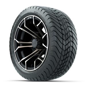 GTW Spyder Bronze/Matte Black 12 in Wheels with 215/35-12 Mamba Street Tires   Full Set - Image 2
