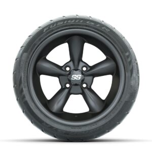 GTW Godfather Matte Grey 14 in Wheels with 225/40-R14 Fusion GTR Street Tires Full Set - Image 3