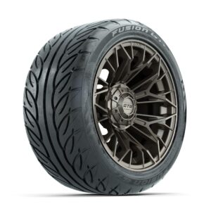 GTW Stellar Matte Bronze 14 in Wheels with 225/40-R14 Fusion GTR Street Tires   Full Set - Image 2
