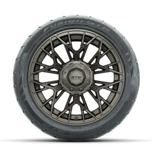 GTW Stellar Matte Bronze 14 in Wheels with 225/40-R14 Fusion GTR Street Tires   Full Set - Image 3