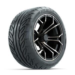 GTW Spyder Bronze/Matte Black 14 in Wheels with 225/40-R14 Fusion GTR Street Tires   Full Set - Image 3