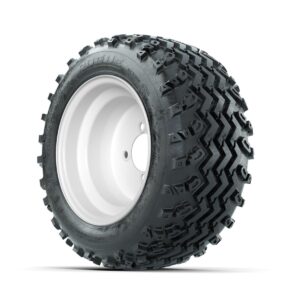 GTW Steel White 10 in Wheels with 18x9.50-10 Rogue All Terrain Tires   Full Set - Image 2