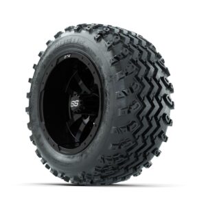 GTW Storm Trooper Black 10 in Wheels with 18x9.50-10 Rogue All Terrain Tires   Full Set - Image 3