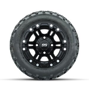 GTW Specter Matte Black 10 in Wheels with 18x9.50-10 Rogue All Terrain Tires   Full Set - Image 3