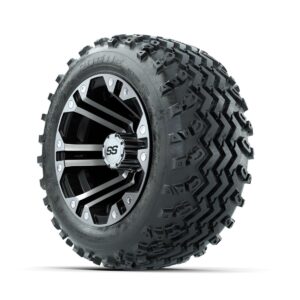 GTW Specter Machined/Black 10 in Wheels with 18x9.50-10 Rogue All Terrain Tires   Full Set - Image 3