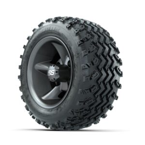 GTW Godfather Matte Grey 10 in Wheels with 18x9.50-10 Rogue All Terrain Tires   Full Set - Image 3