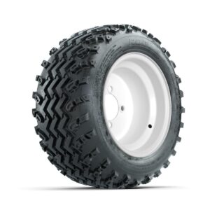 GTW Steel White Centered 10 in Wheels with 18x9.50-10 Rogue All Terrain Tires   Full Set - Image 2
