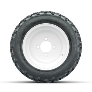 GTW Steel White Centered 10 in Wheels with 18x9.50-10 Rogue All Terrain Tires   Full Set - Image 3