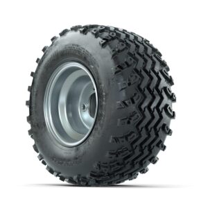 GTW Steel Silver Centered 8 in Wheels with 18x9.50-8 Rogue All Terrain Tires   Full Set - Image 2