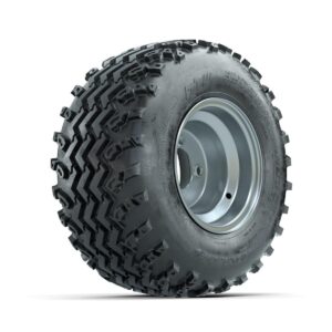 GTW Steel Silver Centered 8 in Wheels with 18x9.50-8 Rogue All Terrain Tires   Full Set - Image 3