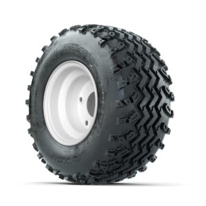 GTW Steel White Centered 5-Hole 8 in Wheels with 18x9.50-8 Rogue All Terrain Tires   Full Set - Image 3