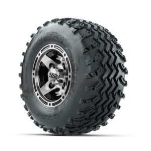 GTW Ranger Machined/Black 8 in Wheels with 18x9.50-8 Rogue All Terrain Tires Full Set - Image 2