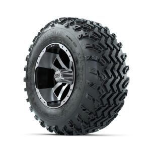 GTW Storm Trooper Machined/Black 10 in Wheels with 20x10.00-10 Rogue All Terrain Tires Full Set - Image 2