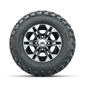 GTW Specter Machined/Black 10 in Wheels with 20x10.00-10 Rogue All Terrain Tires   Full Set - Image 2