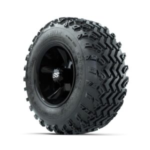 GTW Godfather Black 10 in Wheels with 20x10.00-10 Rogue All Terrain Tires   Full Set - Image 1