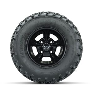 GTW Godfather Black 10 in Wheels with 20x10.00-10 Rogue All Terrain Tires   Full Set - Image 3