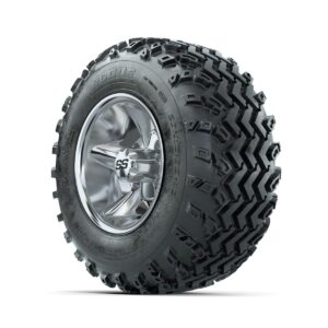 GTW Godfather Chrome 10 in Wheels with 20x10.00-10 Rogue All Terrain Tires - Image 3
