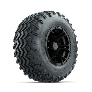 GTW Spyder Matte Black 10 in Wheels with 20x10.00-10 Rogue All Terrain Tires   Full Set - Image 2
