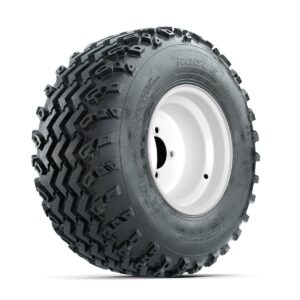 GTW Steel White 10 in Wheels with 22x11.00-10 Rogue All Terrain Tires   Full Set - Image 2