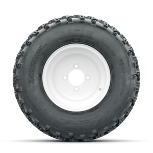 GTW Steel White 10 in Wheels with 22x11.00-10 Rogue All Terrain Tires   Full Set - Image 3