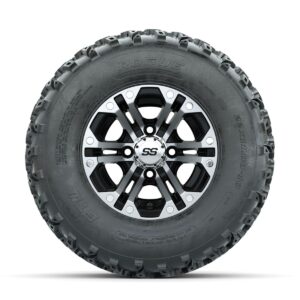 GTW Specter Machined/Black 10 in Wheels with 22x11.00-10 Rogue All Terrain Tires   Full Set - Image 3