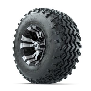 GTW Vampire Machined/Black 10 in Wheels with 22x11.00-10 Rogue All Terrain Tires Full Set - Image 2