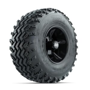 GTW Godfather Black 10 in Wheels with 22x11.00-10 Rogue All Terrain Tires   Full Set - Image 3