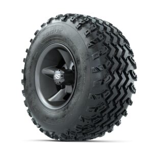 GTW Godfather Matte Grey 10 in Wheels with 22x11.00-10 Rogue All Terrain Tires   Full Set - Image 2