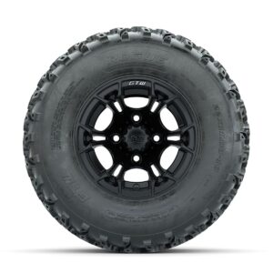 GTW Spyder Matte Black 10 in Wheels with 22x11.00-10 Rogue All Terrain Tires   Full Set - Image 3