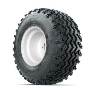 GTW Steel White 3:5 Offset 10 in Wheels with 22x11.00-10 Rogue All Terrain Tires   Full Set - Image 2