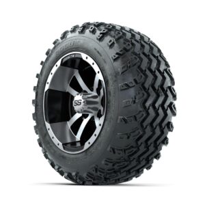 GTW Storm Trooper Machined/Black 12 in Wheels with 22x11.00-12 Rogue All Terrain Tires   Full Set - Image 2