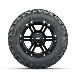 GTW Specter Matte Black 12 in Wheels with 22x11.00-12 Rogue All Terrain Tires   Full Set - Image 2